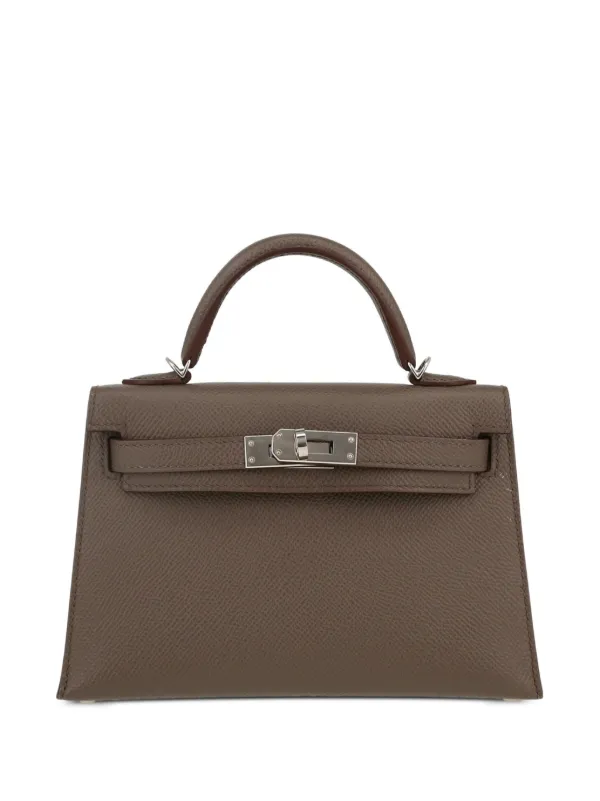 Hermès Pre-Owned 2020s ケリー 20 ハンドバッグ | グレー | FARFETCH JP