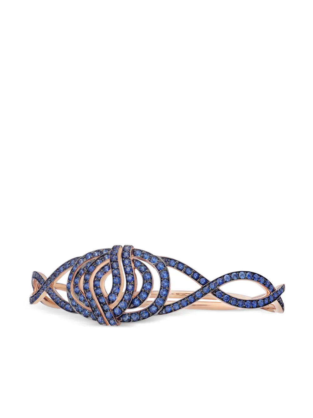 LILY GABRIELLA pulsera Infinitas en oro rosa de 18kt con zafiro y palmera | Image 2