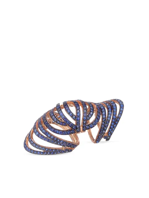 LILY GABRIELLA 18kt rose gold Infinitas sapphire ring