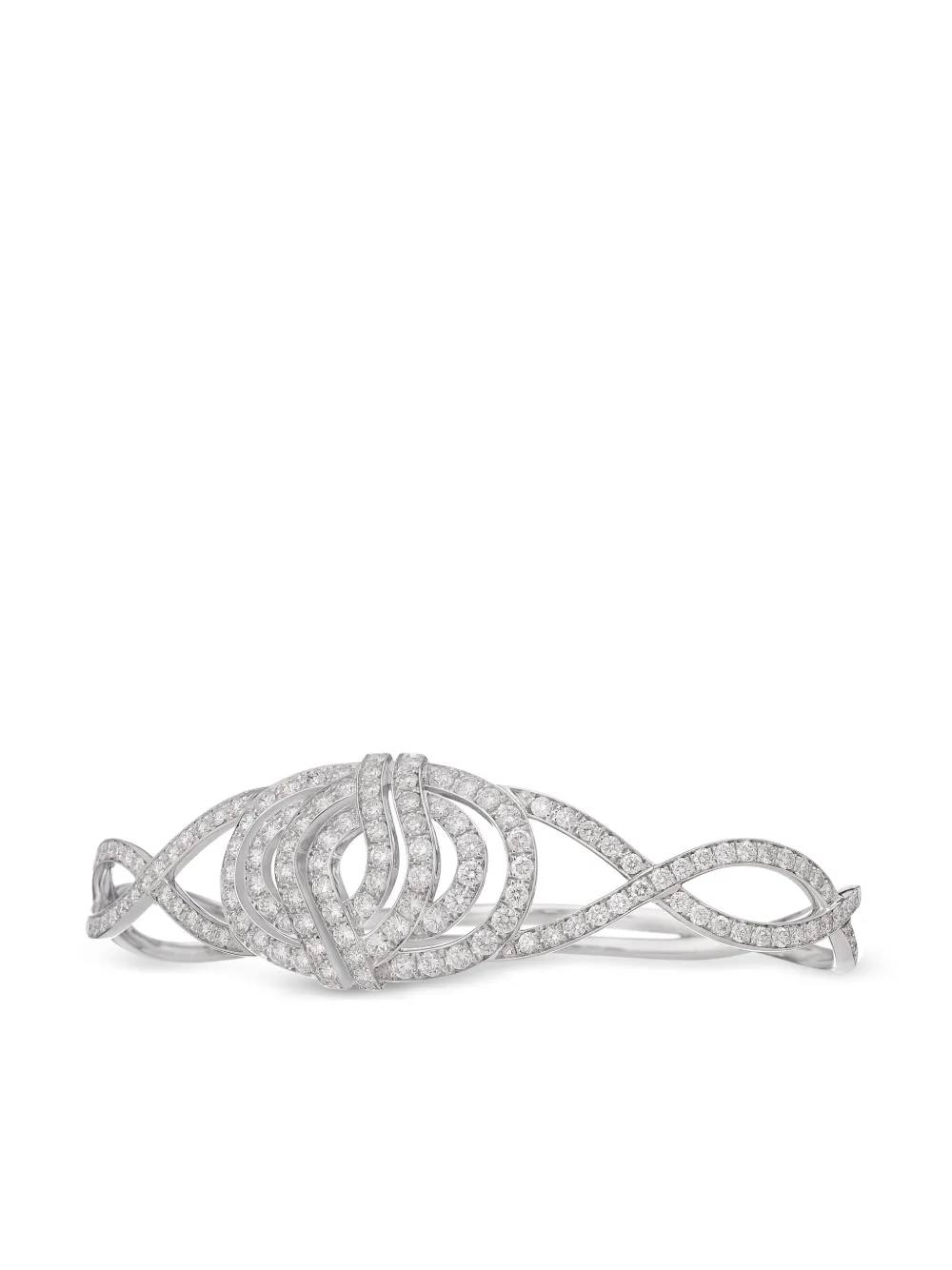 LILY GABRIELLA 18kt white gold Infinitas diamond palm bracelet | Image 2
