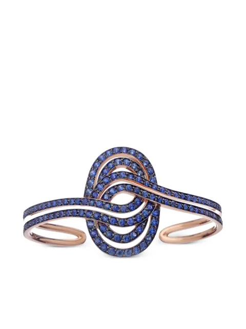 LILY GABRIELLA 18kt rose gold Infinitas sapphire cuff bracelet