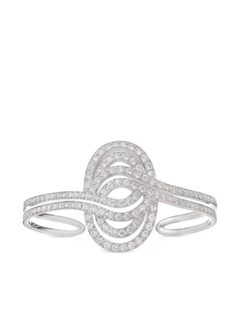 LILY GABRIELLA 18kt white gold Infinitas diamond cuff bracelet