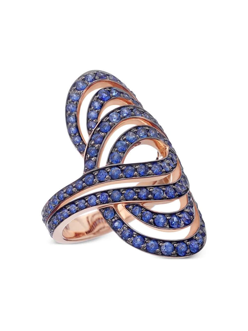 LILY GABRIELLA 18kt Infinitas Rotgoldring mit Saphir | Image 2