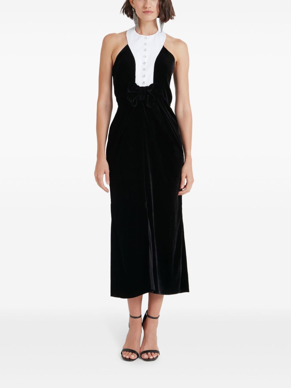 Temperley London Ashcombe midi-jurk - Zwart