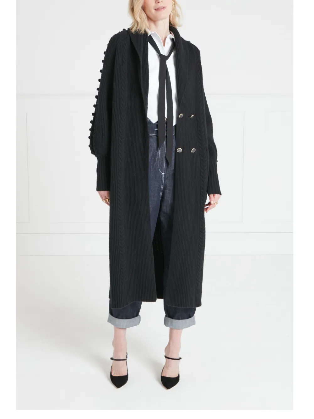 Temperley London Chrissie cardi-coat - Zwart