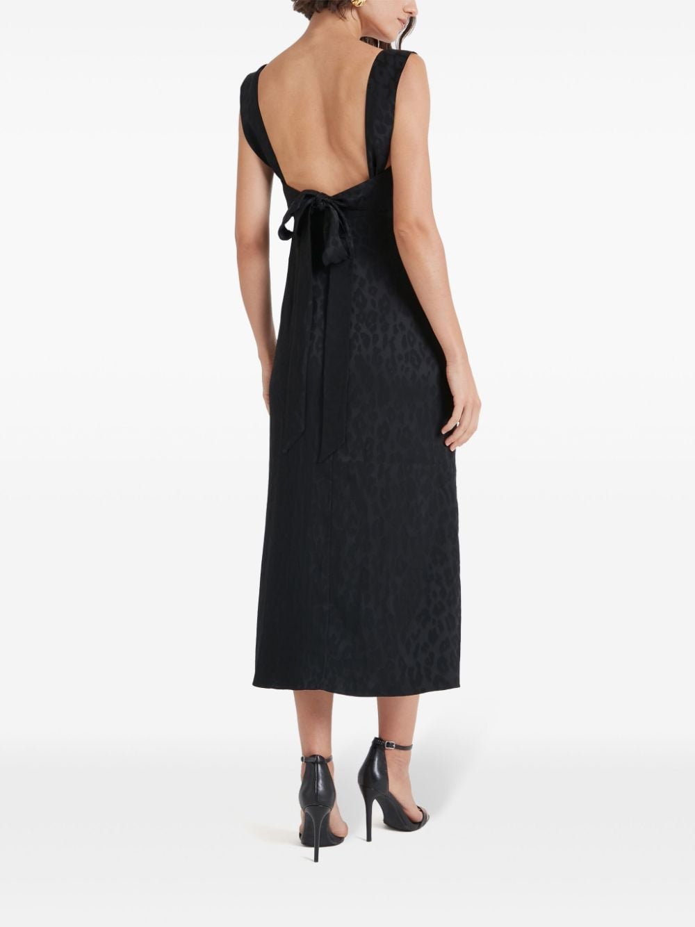 Shop Temperley London Willow Midi Dress In Black