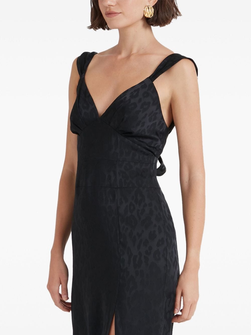 Shop Temperley London Willow Midi Dress In Black