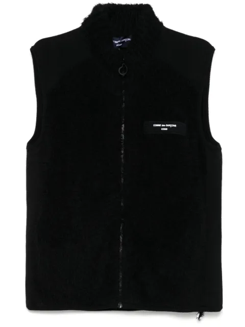 Comme des Garcons Homme brushed-effect gilet Men