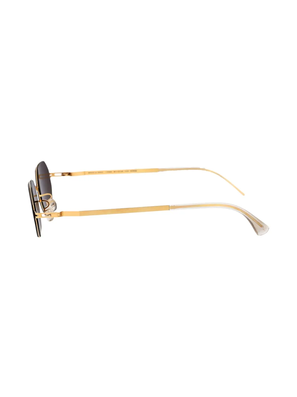 Mykita Zonnebril met geometrisch montuur Goud
