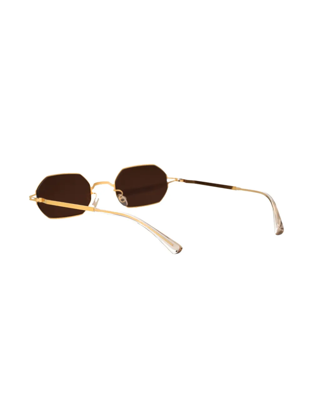 Mykita Zonnebril met geometrisch montuur Goud