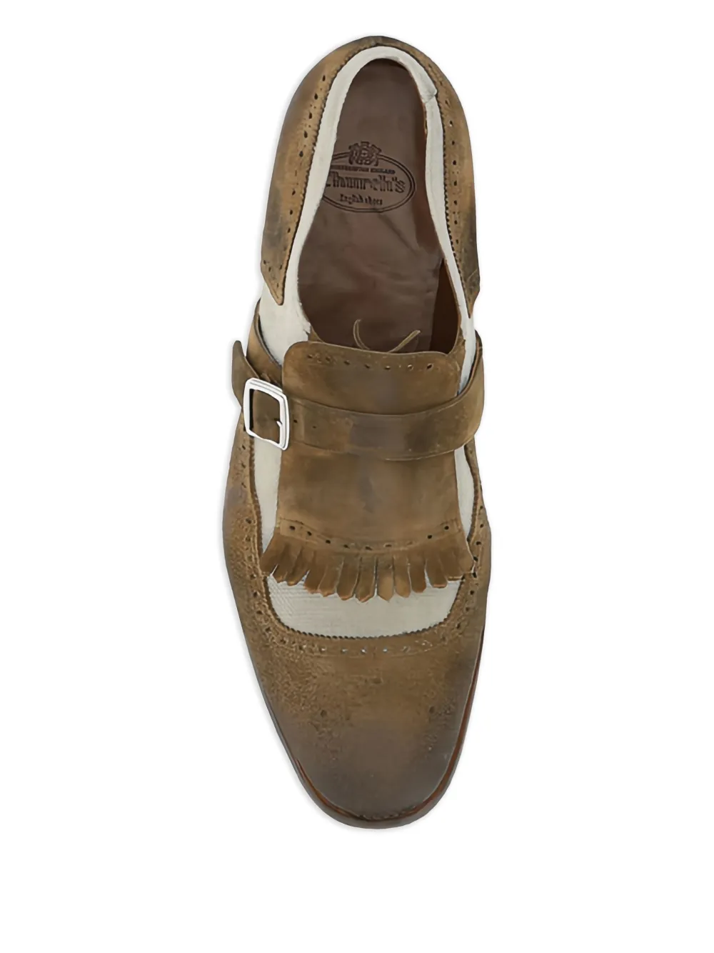 Church's buckle-strap fringed shoes Brown
