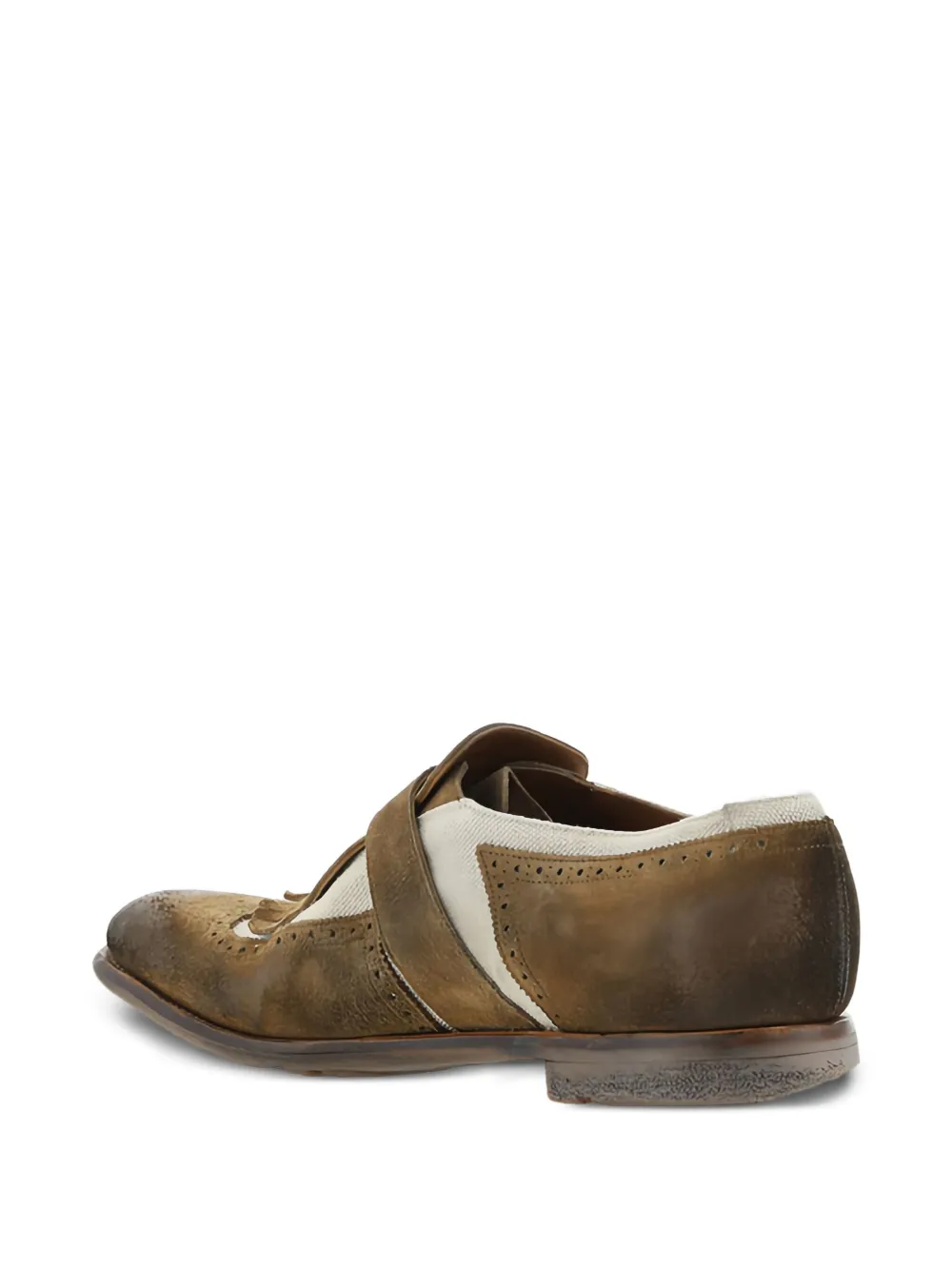 Church's buckle-strap fringed shoes Brown