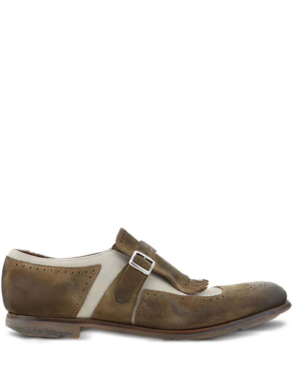 Church's buckle-strap fringed shoes Brown