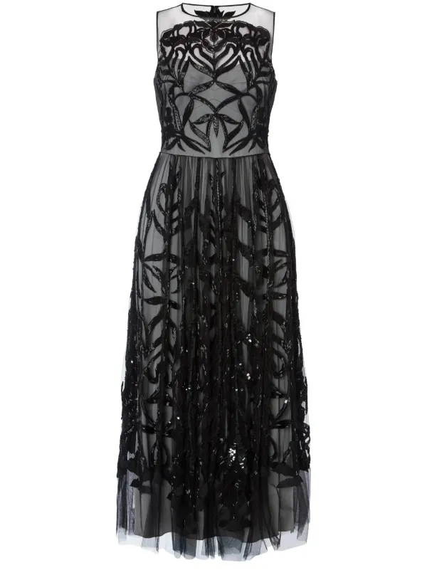 knee length dresses for ladies Women's Inez A-Line Sleeveless Viscose Midi Dress S/M/L Black Mean Blvd, Black / S main image 0