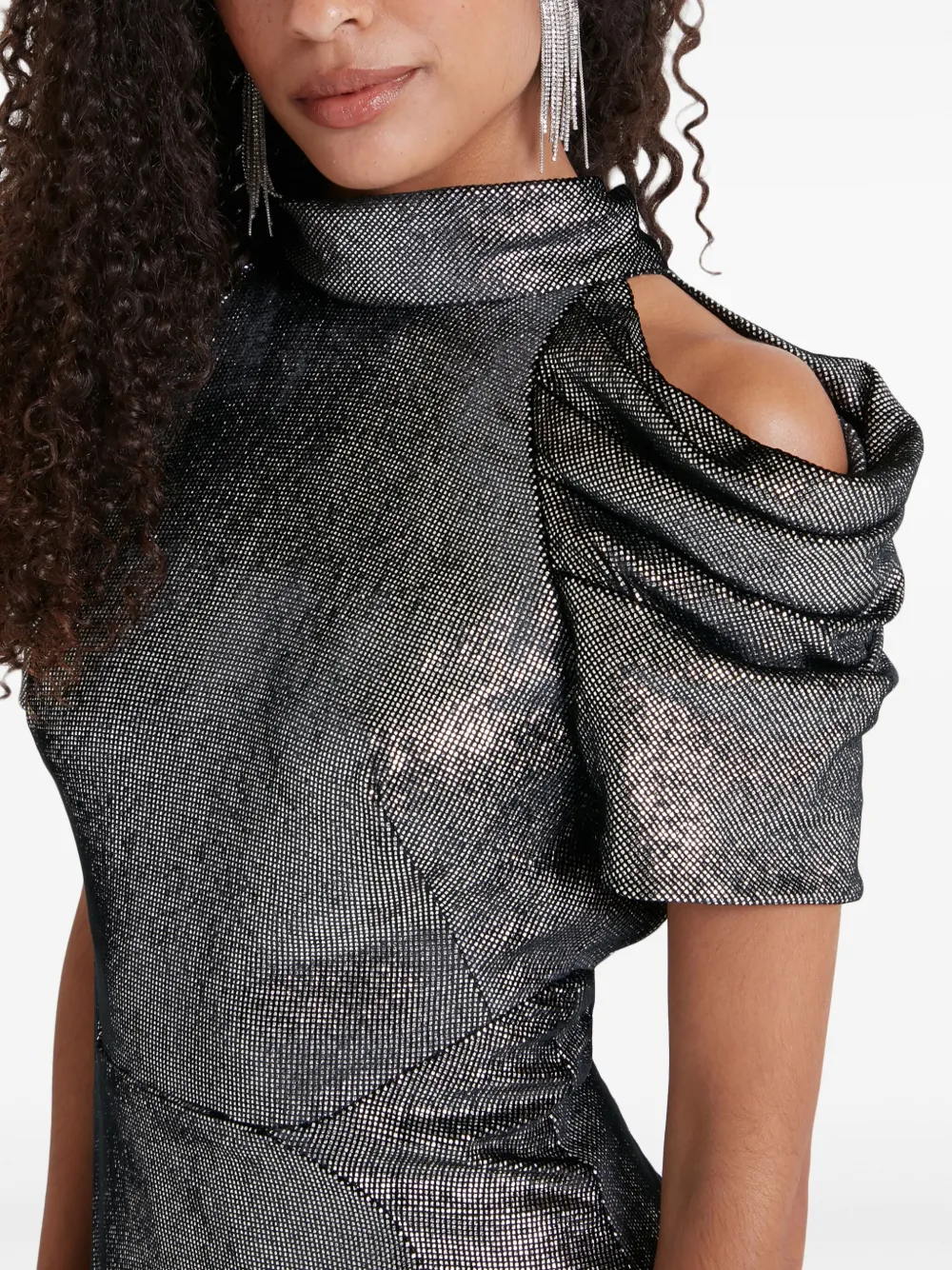 Temperley London Larisa Midi Dress In 黑色