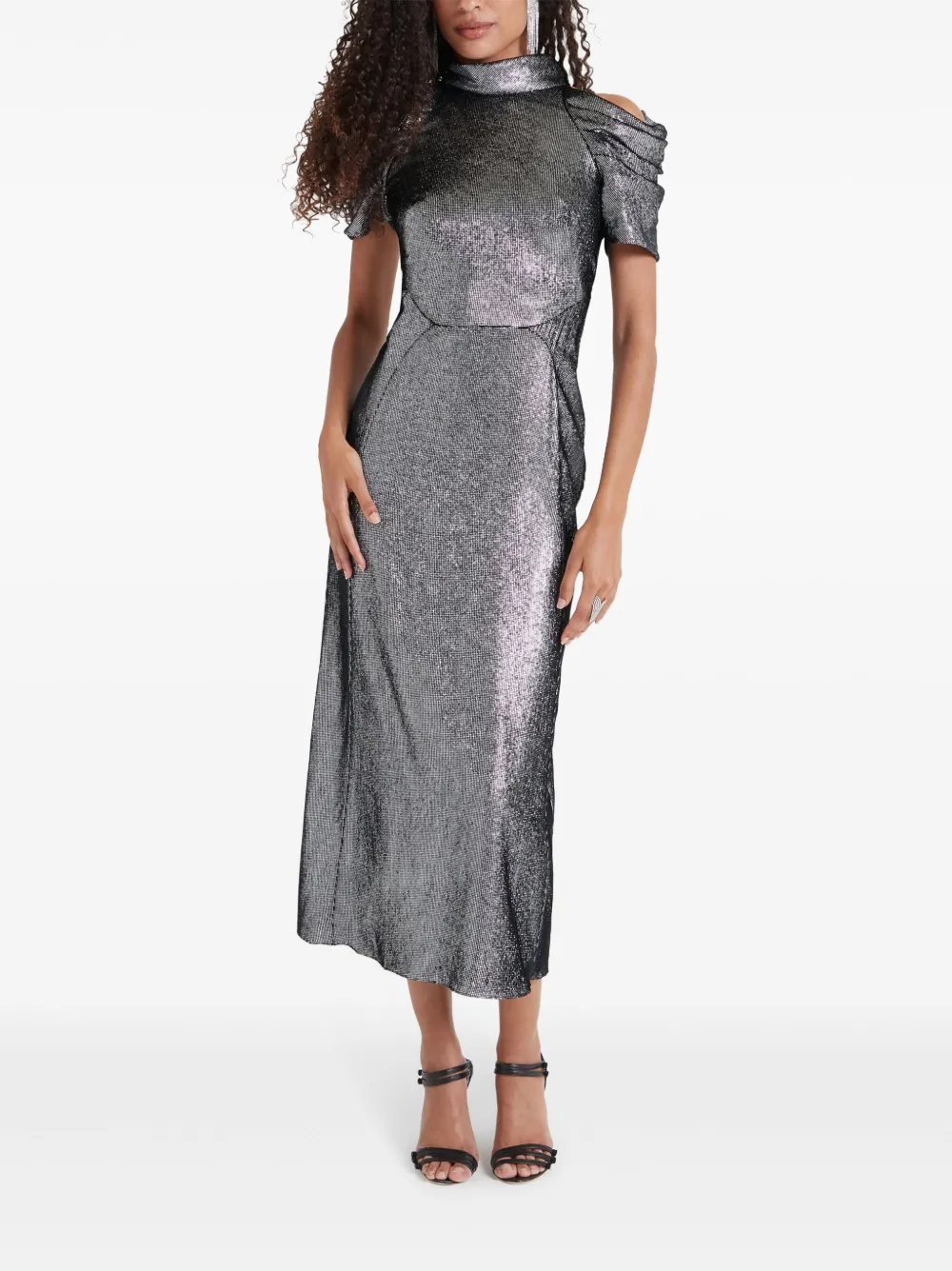 Temperley London Larisa midi-jurk - Zwart