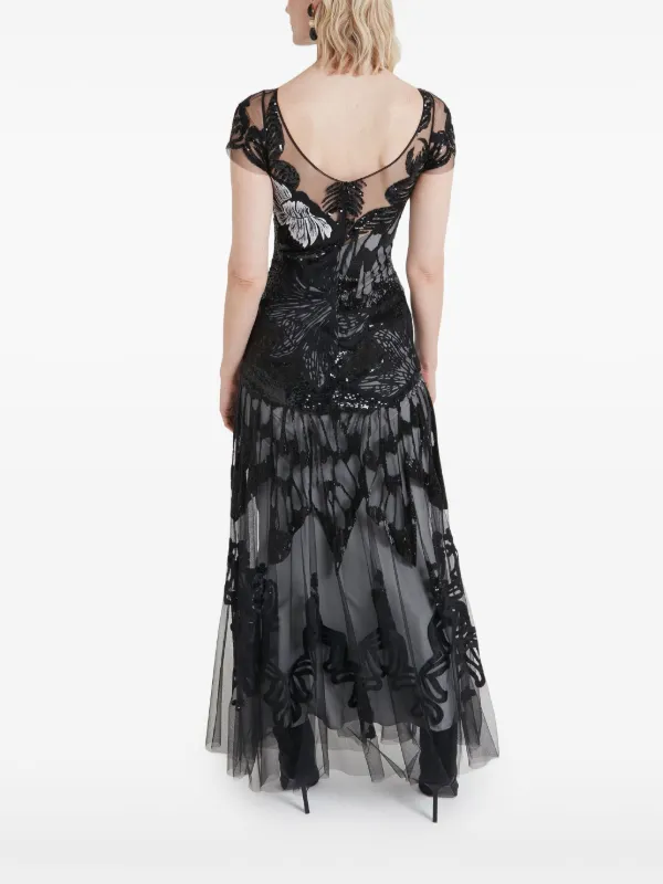 Temperley London Inez Midi Dress | Black | FARFETCH