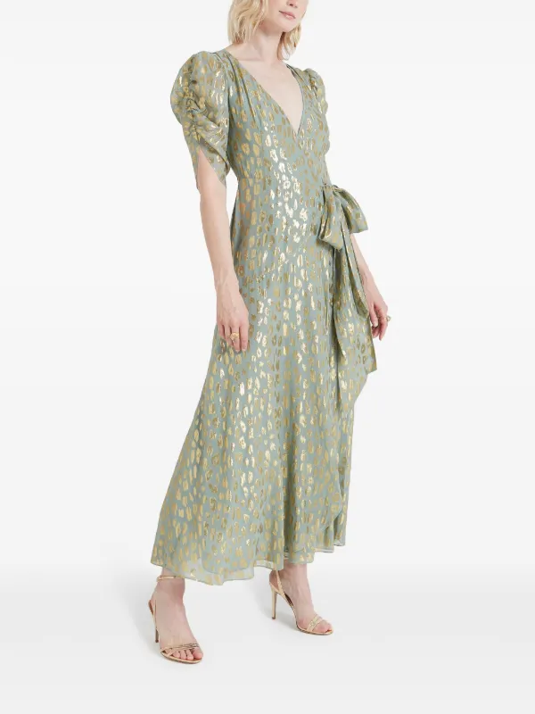 Temperley London - Kyra Wrap Dress - Silt Green - UK6