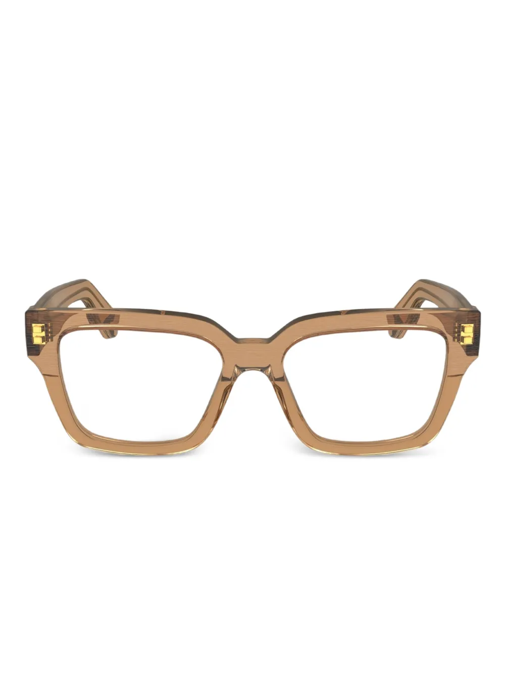Calvin Klein square-frame glasses | Brown | Image 1
