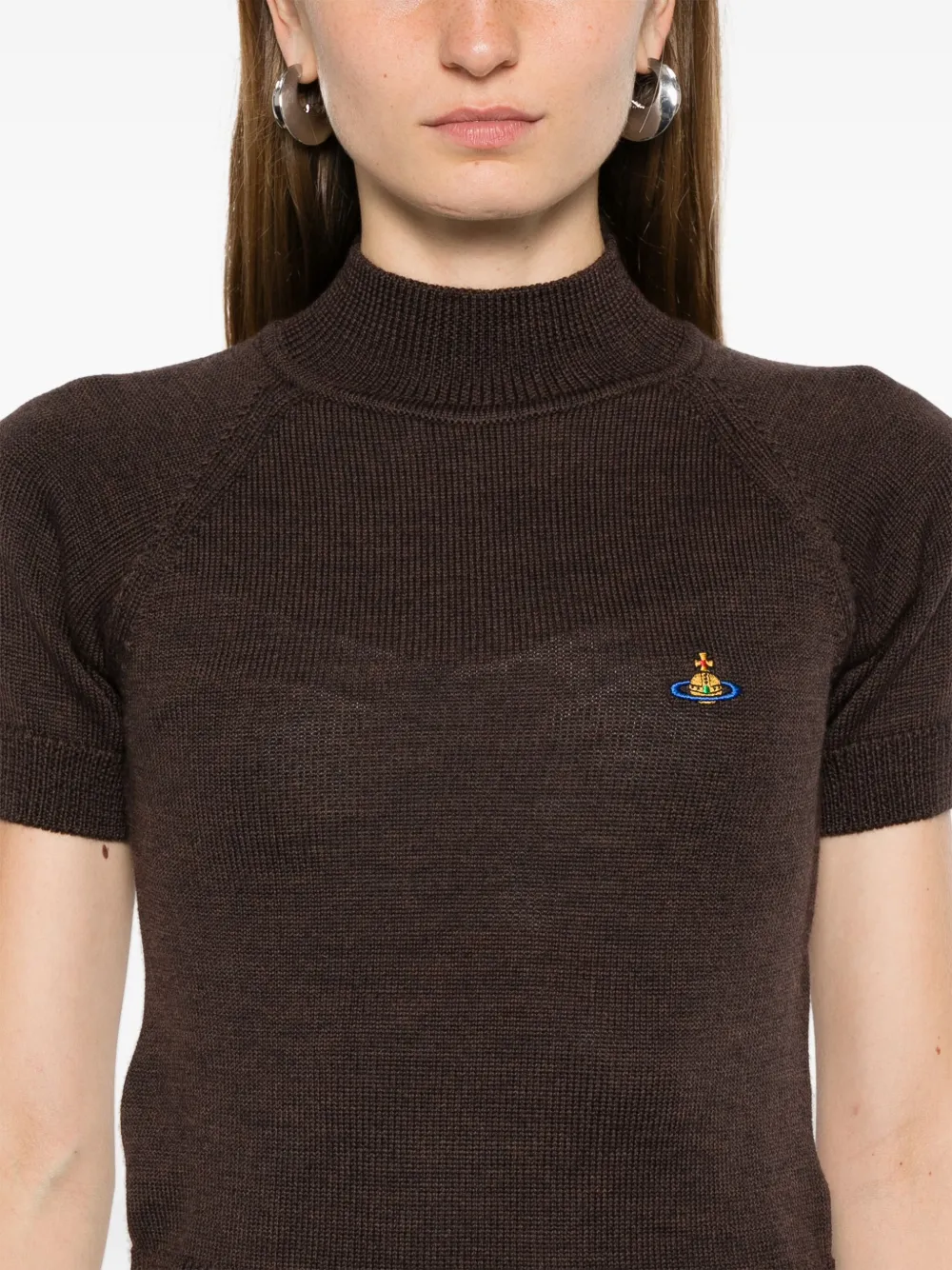 Vivienne Westwood Bea mock-neck Top | Brown | FARFETCH