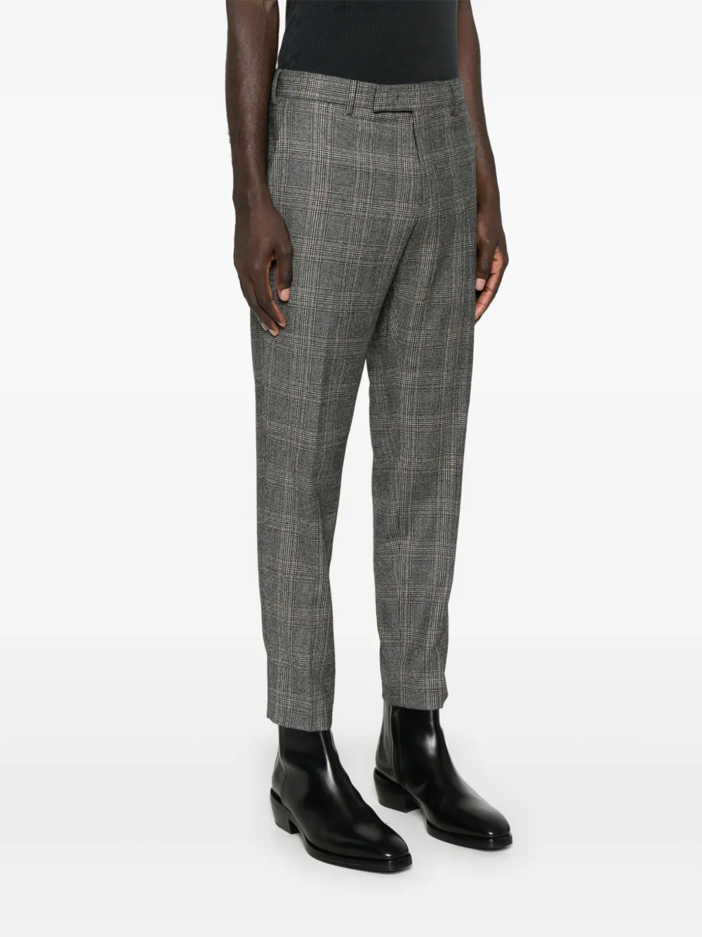 PT Torino Geruite broek Grijs