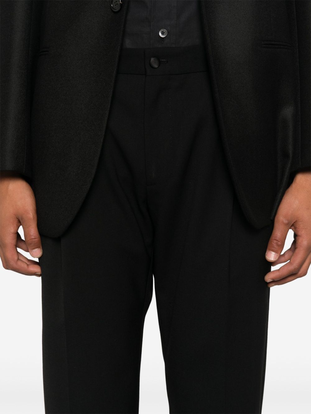 Shop Dolce & Gabbana Tailored Trousers In Black