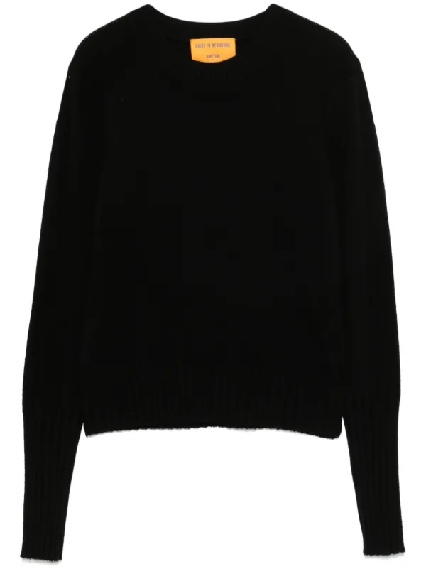 Guest In Residence Shrunken Sweater in Black