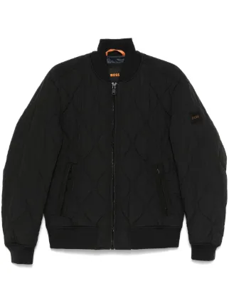BOSS キルティング ボンバージャケット | ブラック | FARFETCH JP