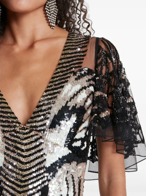 Temperley London Atlas Maxi Dress | Black | FARFETCH