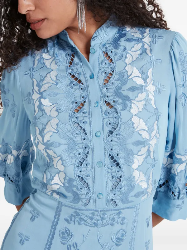 Temperley London Daphne ドレス | ブルー | FARFETCH JP 