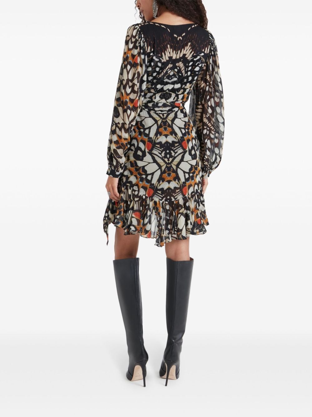 Shop Temperley London Emperor Mini Dress In Schwarz