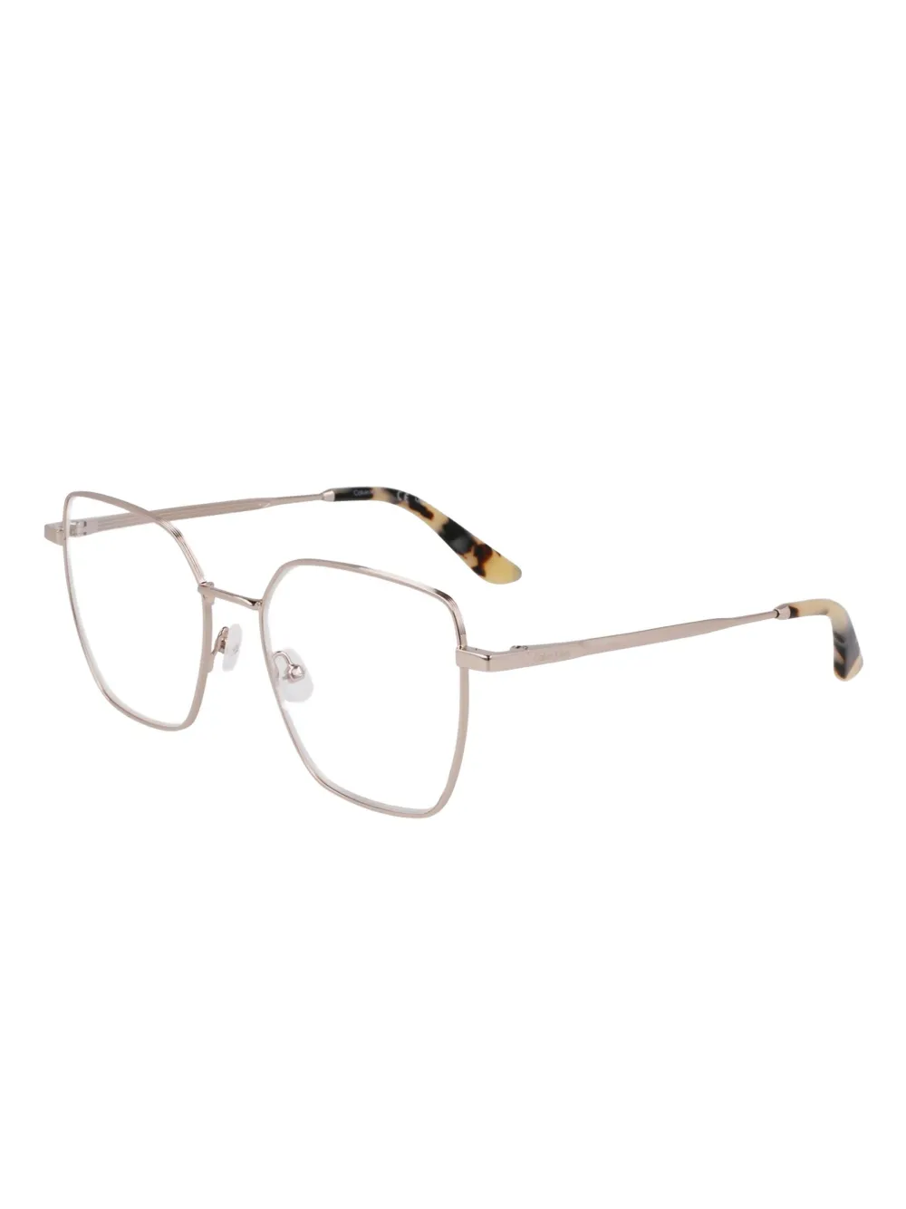 Calvin Klein Bril met geometrisch montuur Goud