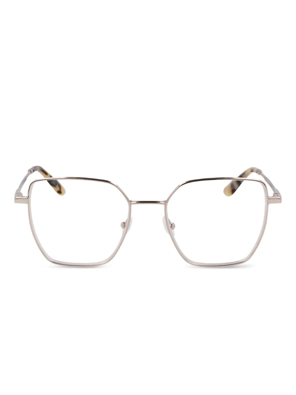 Calvin Klein lentes con armazón geométrica | dorado | Image 1