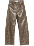 AGOLDE wide-leg trousers - Brown