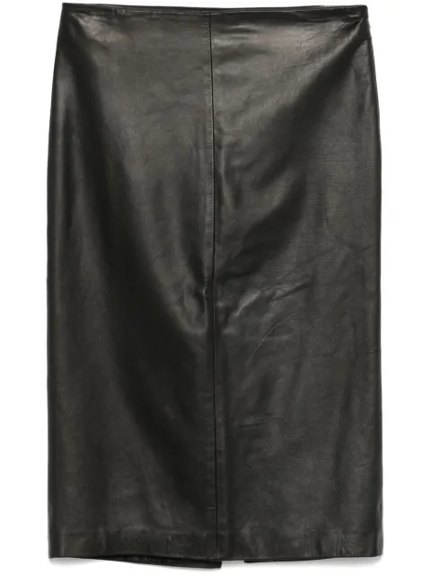 Gucci Pre-Owned 2000s leather mini skirt 