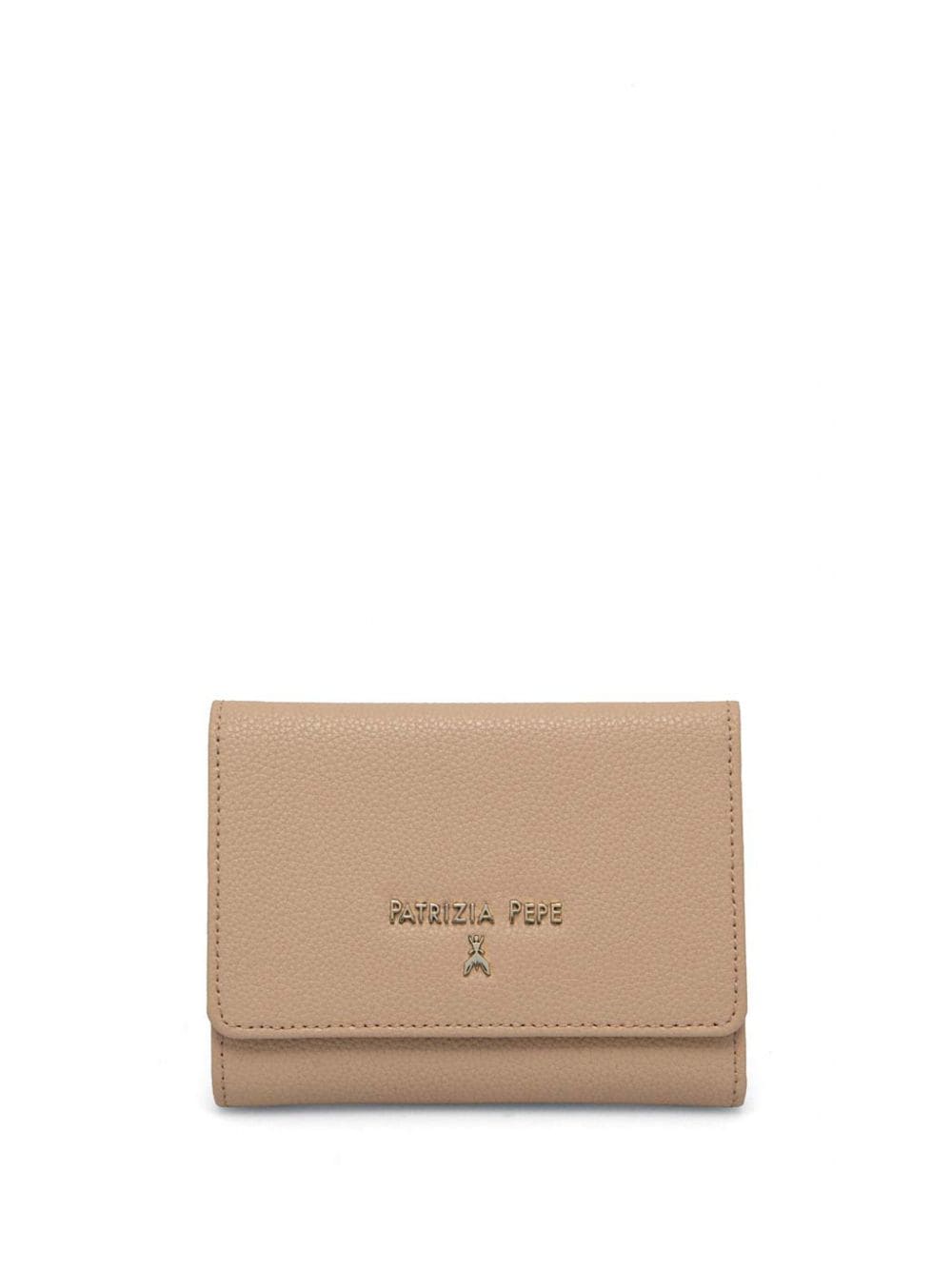 Patrizia Pepe Logo Plaque Wallet In Black