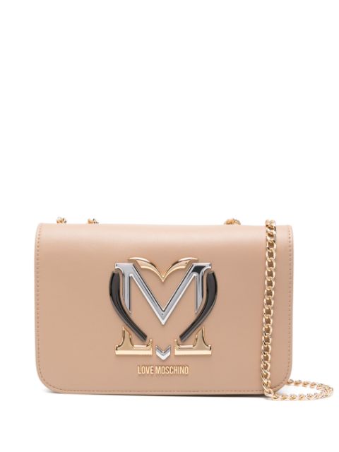 Love Moschino logo-plaque cross body bag Women