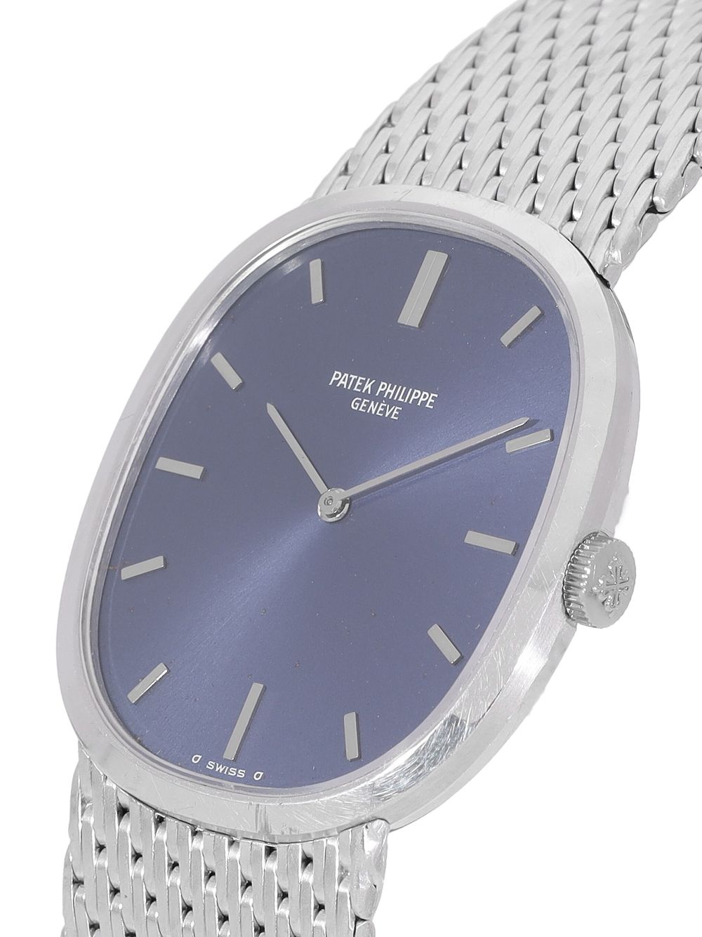 Patek Philippe 1977 pre-owned Ellipse 28mm - Blauw