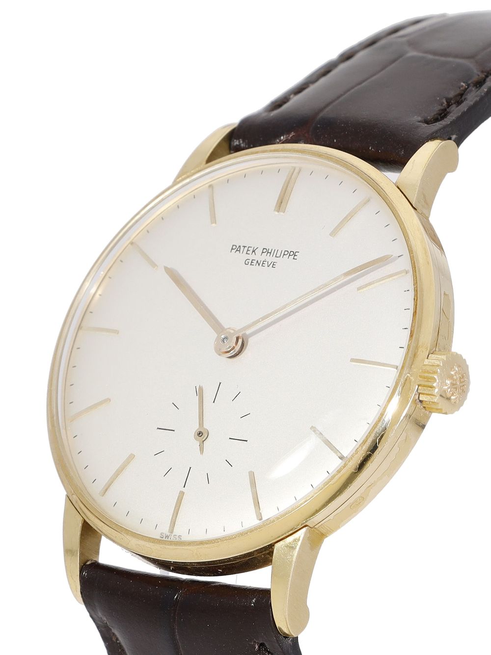 Patek Philippe Pre-owned Calatrava horloge 34 mm - Beige