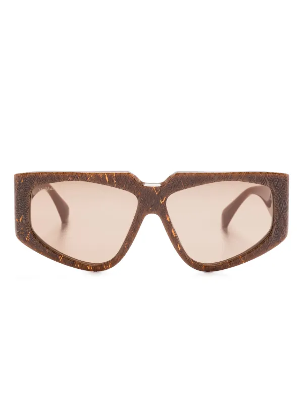 NEW MaxMara Brown Tortoise Glimpse4 Sunglasses Sunglasses Max Mara MM0090 GLIMPSE4 - Mia Burton main image 4