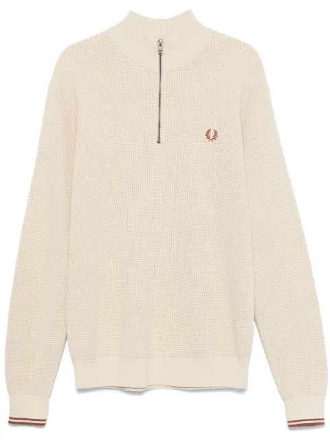 Fred Perry suéter de tejido gofrado