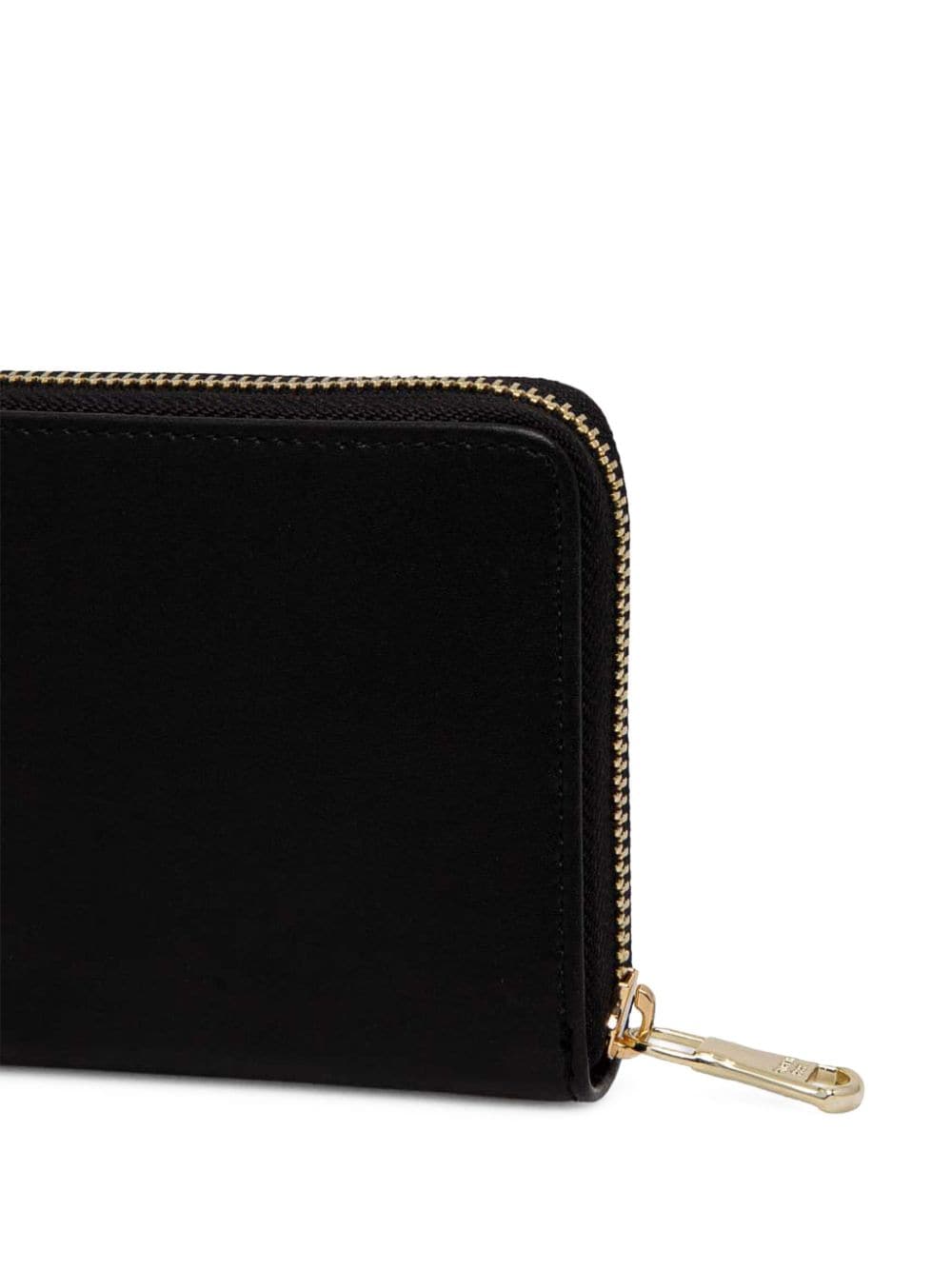 Shop Patrizia Pepe Logo Plaque Wallet In Black