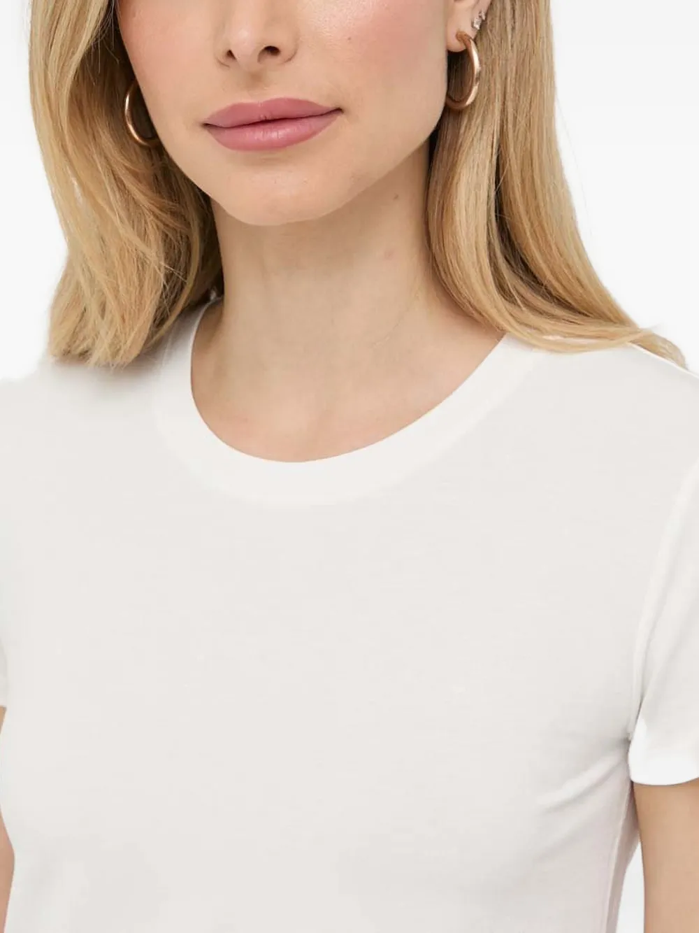 Patrizia Pepe T-shirt met ronde hals Wit