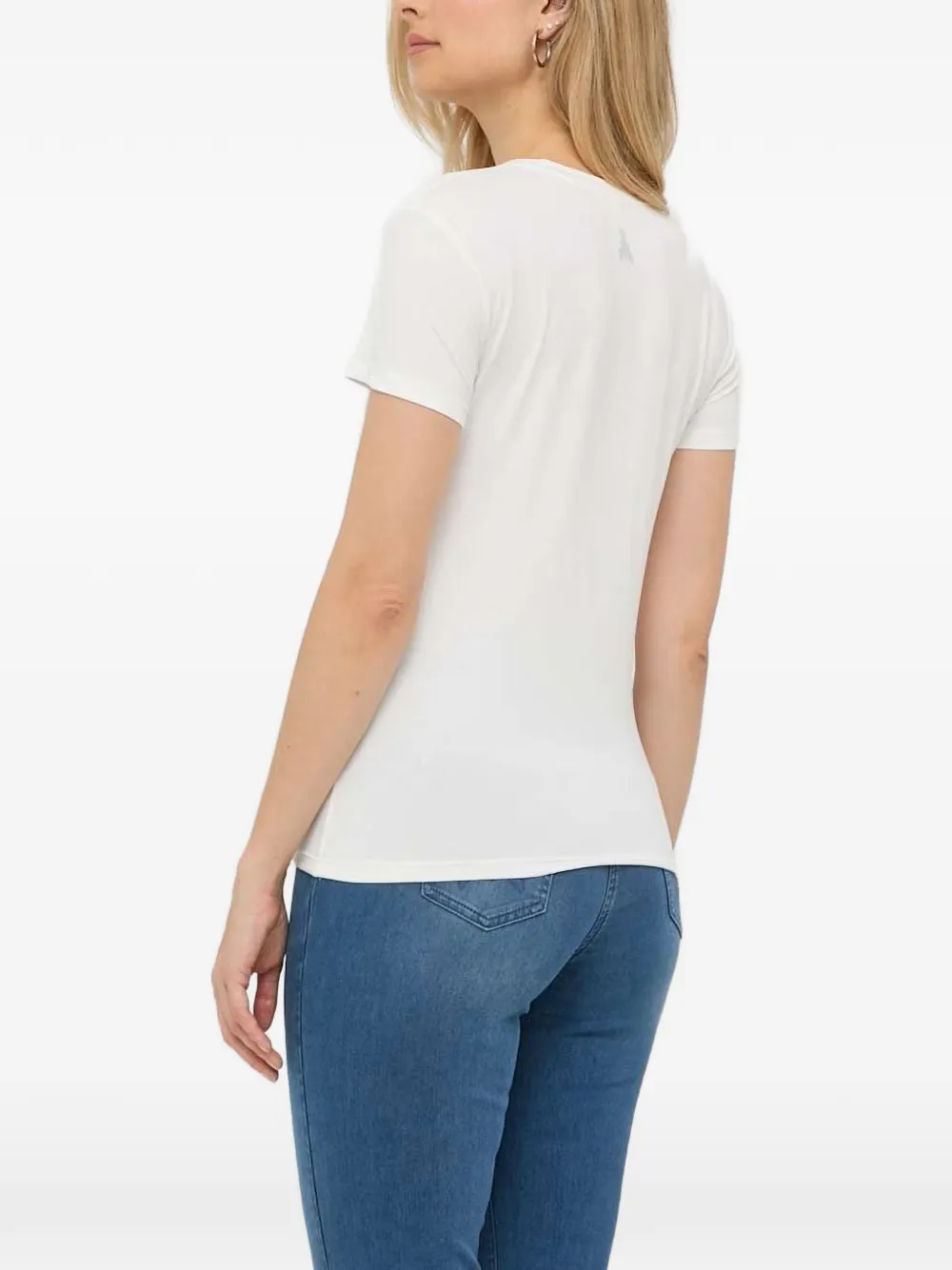 Patrizia Pepe T-shirt met ronde hals Wit