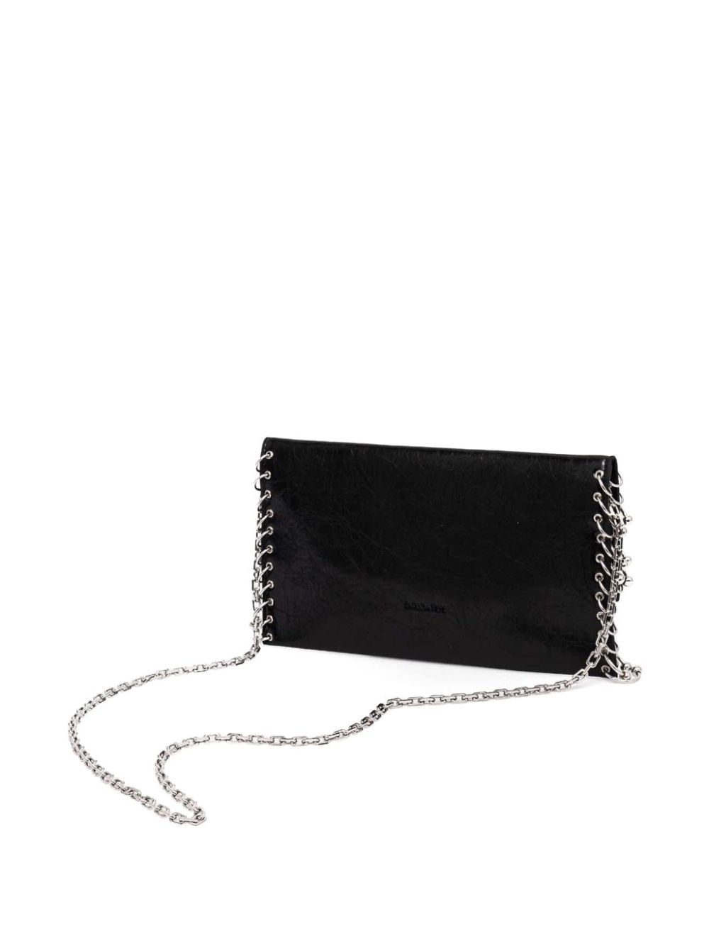 Patrizia Pepe Fly leather clutch bag - Black