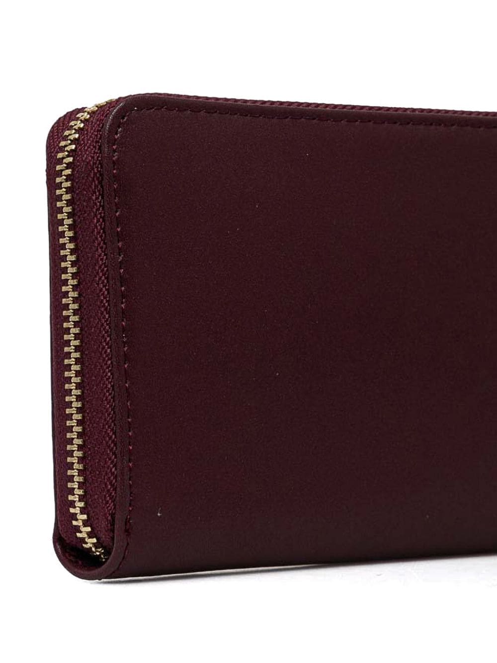 Shop Patrizia Pepe Logo Plaque Wallet In Purple