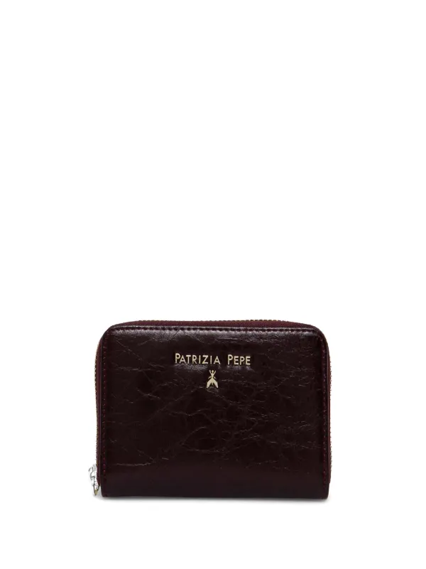 Patrizia Pepe logo-lettering Wallet Purple FARFETCH MY