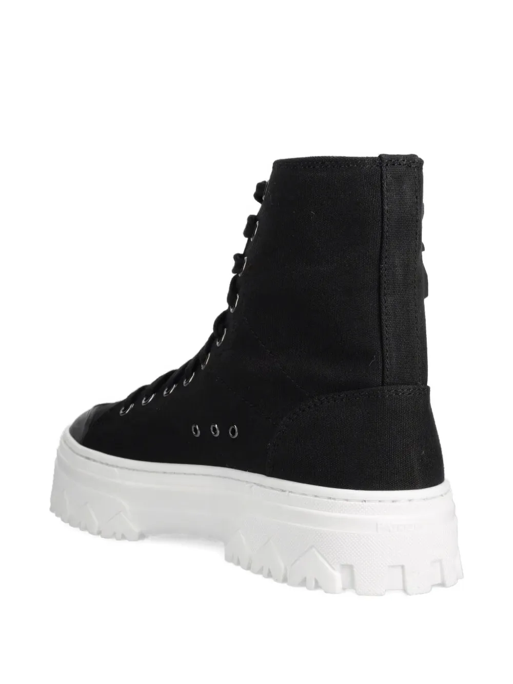 Patrizia Pepe lace-up combat boots Black