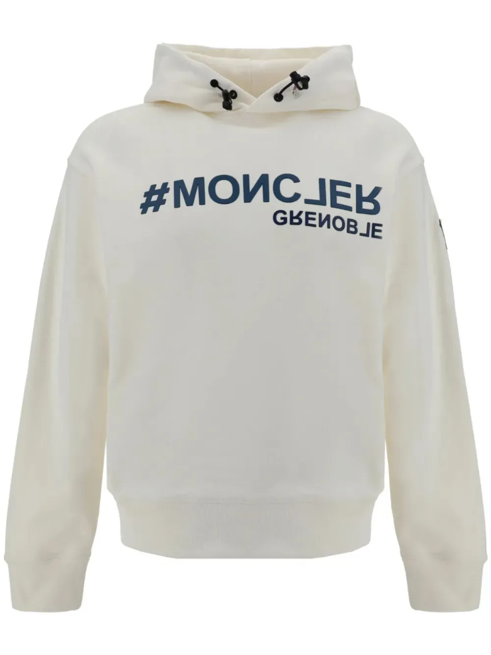 Moncler Grenoble hoodie con logo en relieve | blanco | Image 1