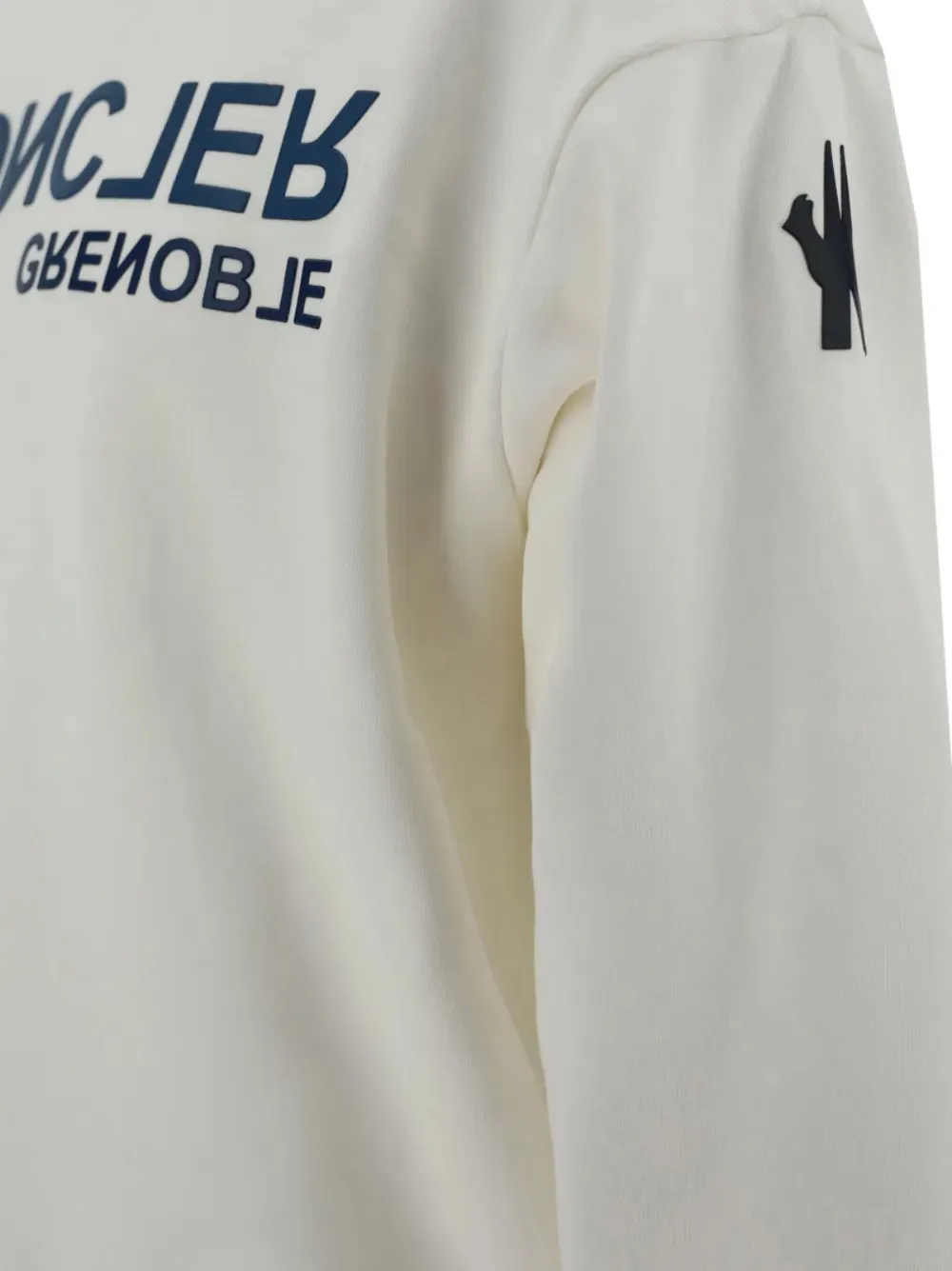 Moncler Grenoble Hoodie met logo-reliëf Wit